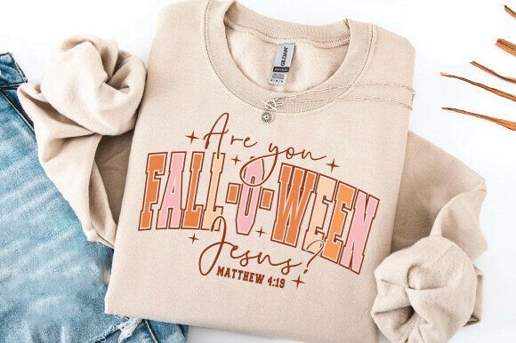 Are You Fall-O-Ween Jesus Graphics for T-Shirt Designs