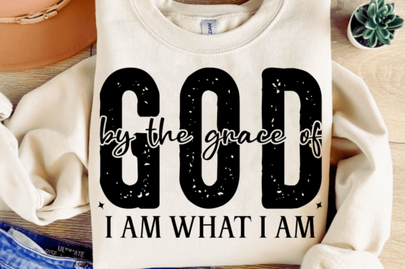 By the Grace of God Christian SVG: A Visual Asset for Faith-Based Blog Graphics & T-Shirt Designs