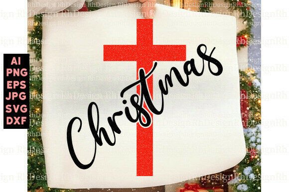 Christmas SVG Merry Christmas Jesus PNG for T-Shirt Designs & Graphics