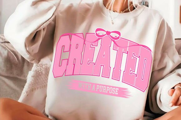 Created with a Purpose PNG, Christian: A Thoughtful Graphic for T-Shirt Designs & Branding