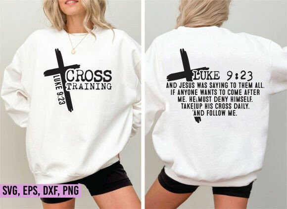 Cross Training Jesus SVG: Graphics for T-Shirt Designs