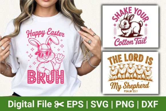 Funny Easter SVG & Christian Jesus Graphics for T-Shirt Designs and Digital Publishing