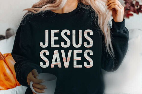 Jesus Saves Png – A Faith-Inspired Graphic for T-Shirt Designs and Local Branding