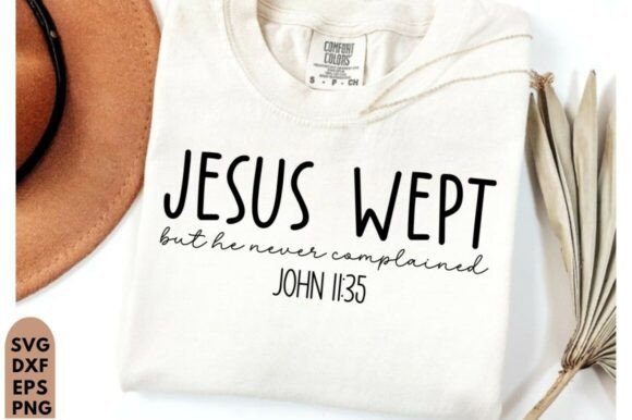 Jesus Wept SVG PNG: A Minimalist Graphic for T-Shirt and Blog Design