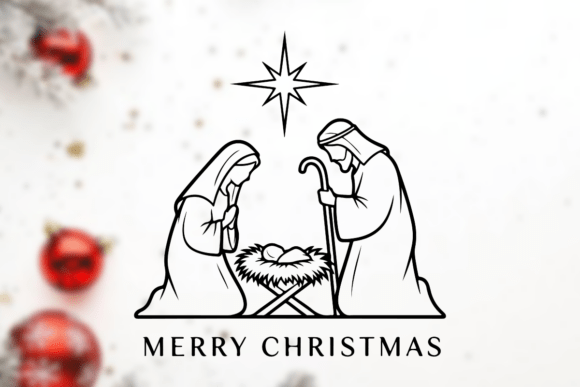 Marry Joseph and Baby Jesus with a Star