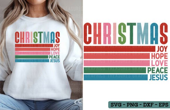 Retro Christian Christmas Graphics for T-Shirt Designs