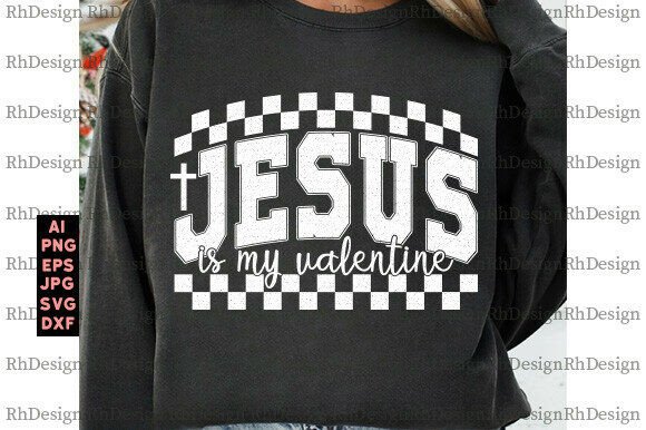 Retro Jesus is My Valentine SVG Hello – T-Shirt Graphics for Digital Sellers