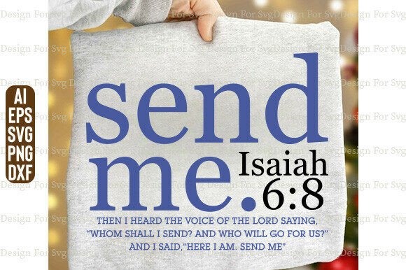 Send Me SVG Graphics for Christian T-Shirt Designs